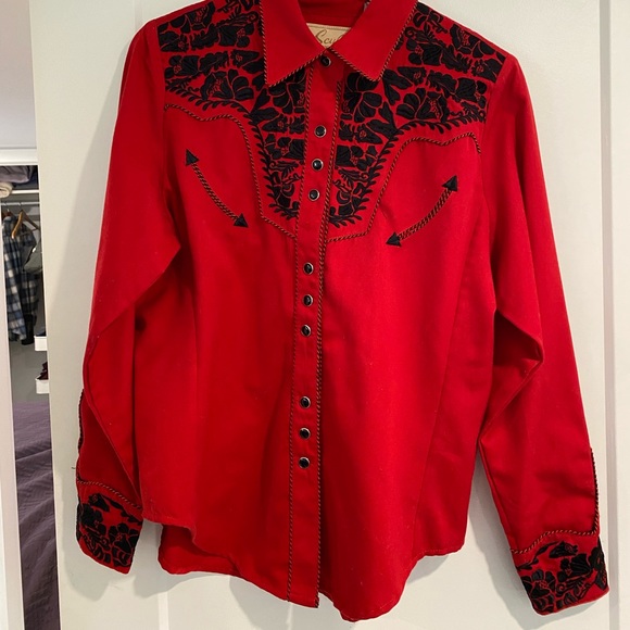 Womens size Medium Scully western blouse. - Picture 1 of 3